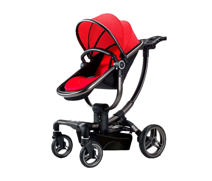 Multipurpose 114 -red 3 In 1 360 Degree Rotating Stroller for Babies - Red - Zoom Image