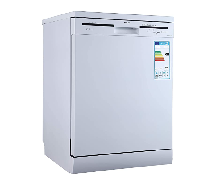 Sharp QW-MB612-WH3 6 Programme Dish Washer - White - Zoom Image 4