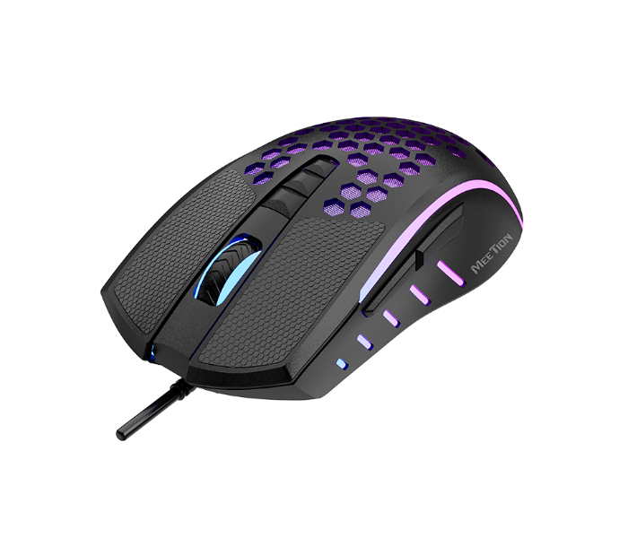 Meetion GM014 Lightweight Honeycomb Gaming Mouse - Black - Zoom Image 2