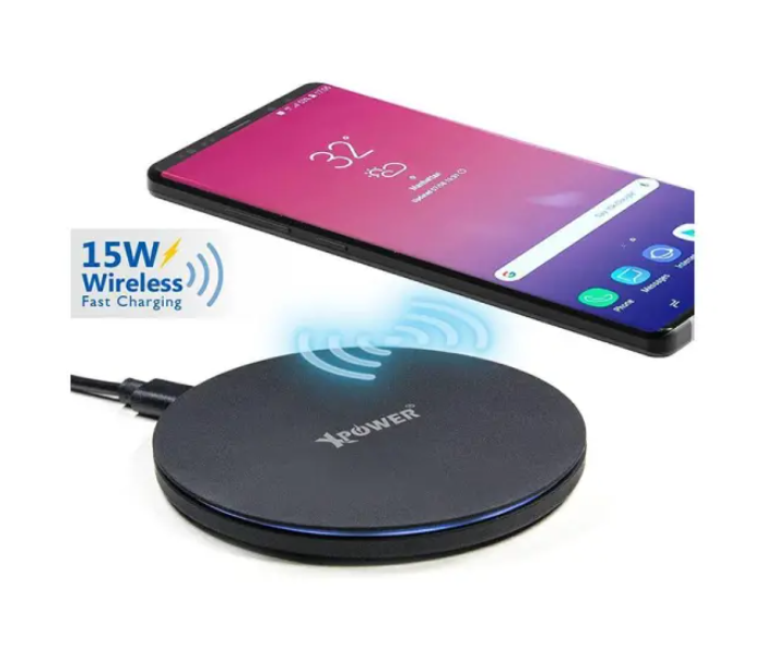 XPower WL15 15Watts Wireless Charger - Black - Zoom Image 2