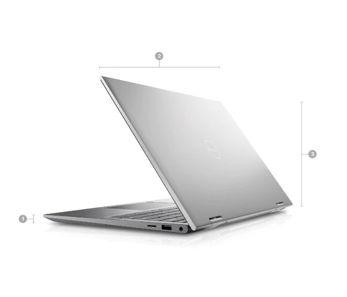 Dell Inspiron 14 5410 - 5047 SL 14 Inch FHD Intel Core i5 1155G7 Processor 8GB RAM 512GB SSD Intel 2GB NVIDIA GeForce MX350 Graphics Windows 11 Home - Silver - Zoom Image 3