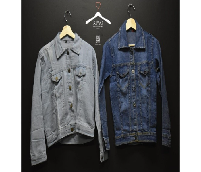 Kiwo Combo Pack of 2 Fashionable Denim Shirts For Women - Zoom Image