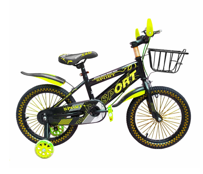 Quick Sport 7 -y Powerful 16 Inch Bicycle for Kids - Black and Yellow - Zoom Image