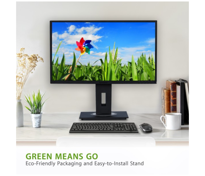 ViewSonic VG2448 24 Inch 1080p Ergonomic 40-Degree Tilt IPS Monitor - Black - Zoom Image 2