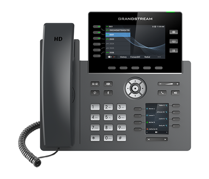 Grandstream GRP2616 6 Line Carrier-grade IP Phone - Grey - Zoom Image 1