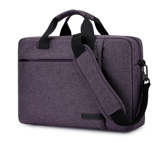 Brinch BW-210 14.6 Inch Stylish Fabric Laptop Shoulder Bag - Purple - Zoom Image 1