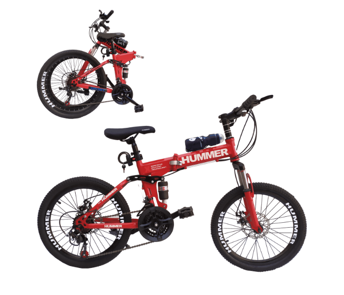 Hummer 26-6 -r Better Folding Wire Bicycle 20 Inch Bicycle for Kids - Red - Zoom Image