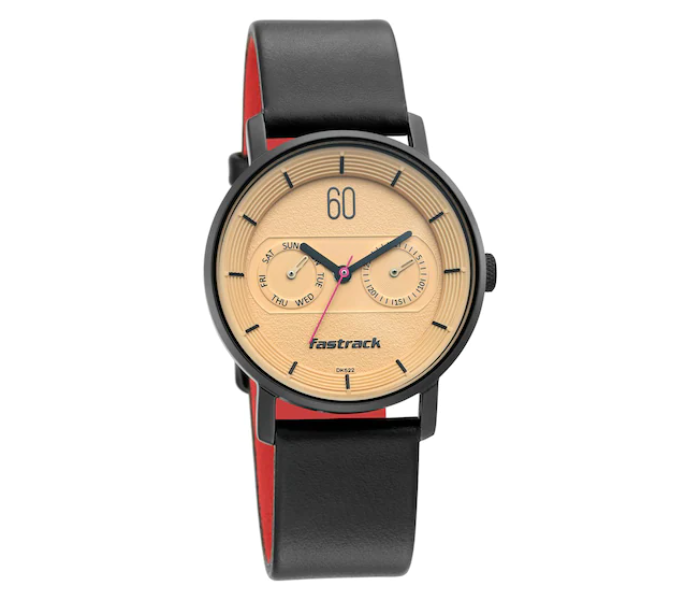 Fastrack 6198NL01 Day and Date Analog Watch for Women - Black and Red - Zoom Image 2