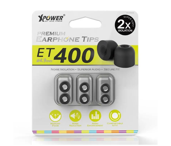 XPower Premium Earphone Tips - Black - Zoom Image