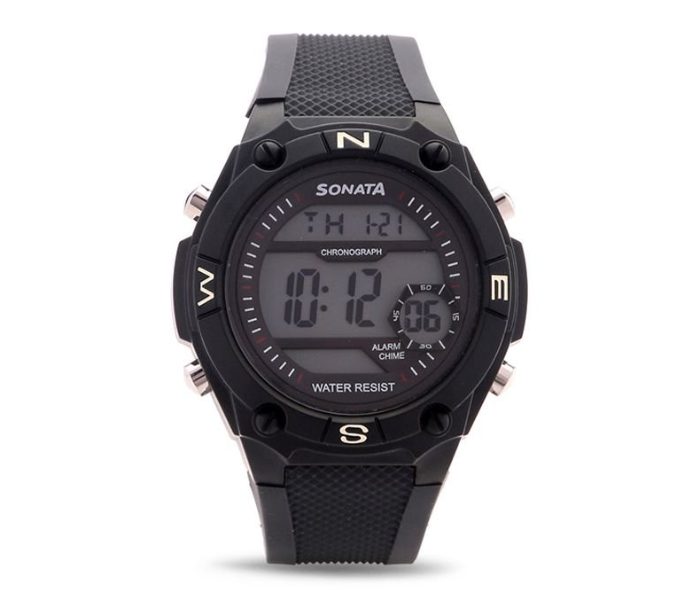 Sonata NH77033PP04 Digital Watch for Men - Black - Zoom Image 3