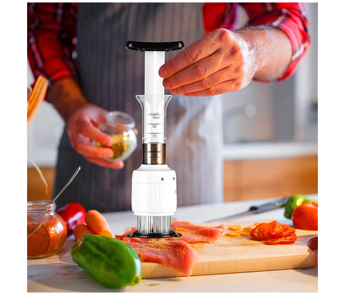 Galaxy Professional Steak Meat Injector Multi Function Tenderizer Needle BBQ Flavor Marinade Sauces Syringe Kitchen Gadgets Meat Tools - Zoom Image 2