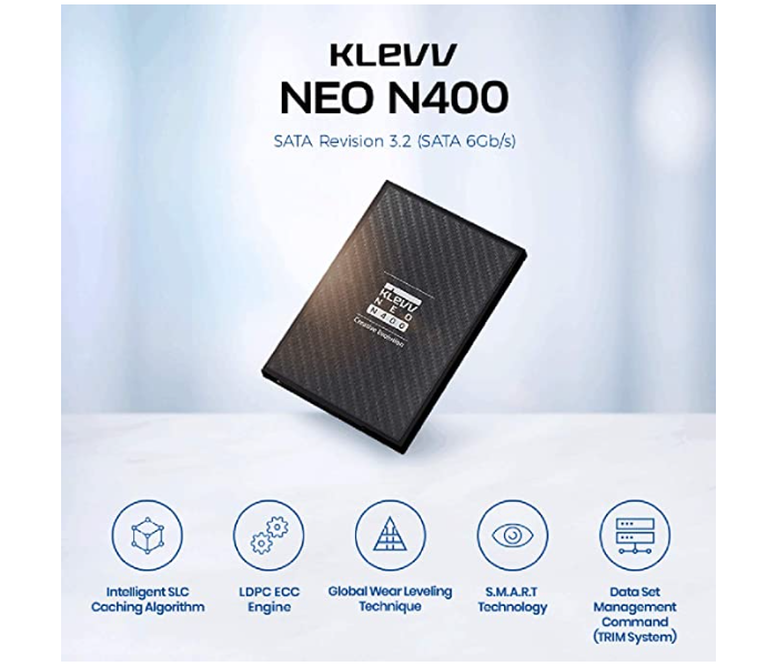 Klevv K480GSSDS3-N40 NEO N400 SSD 2.5 Inch SATA 3 480GB NAND Internal Solid State Drive - Zoom Image 4