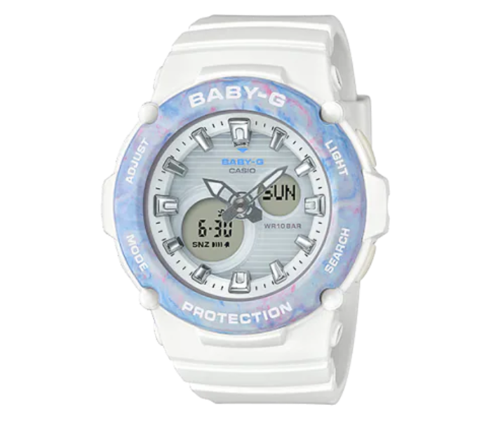 Casio BGA-270M-7ADR Baby-G Analog-Digital Watch for Women - White - Zoom Image 1