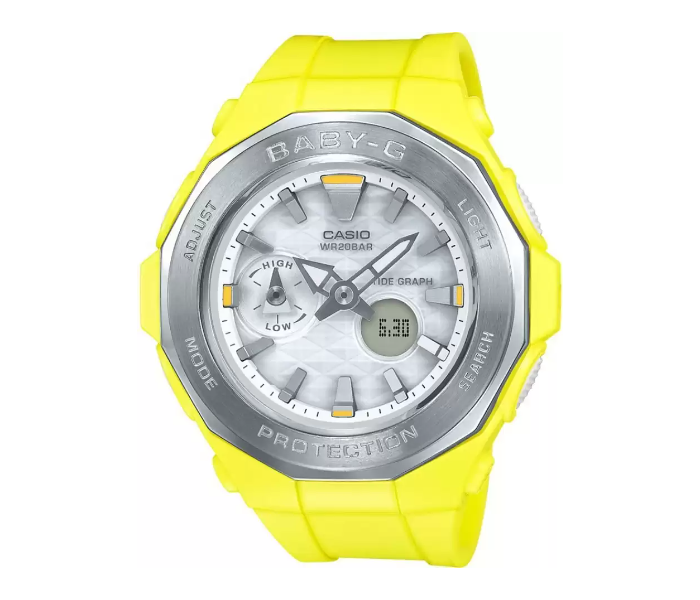 Casio BGA-225-9ADR Baby G Casual Analog-Digital Watch for Women - Yellow - Zoom Image 1