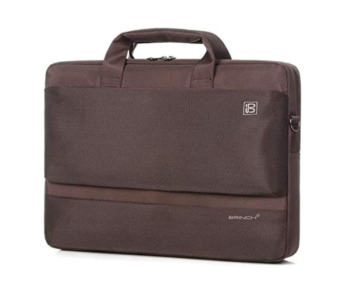 Brinch BW-203 15.6 Inch Stylish Laptop Shoulder Bag - Brown - Zoom Image 1