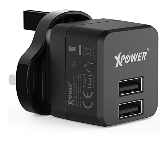 XPower Mini Cube Travel Charger - Black - Zoom Image 1