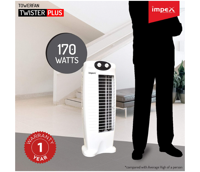 Impex Twister Pro Tower Fan - White - Zoom Image 3