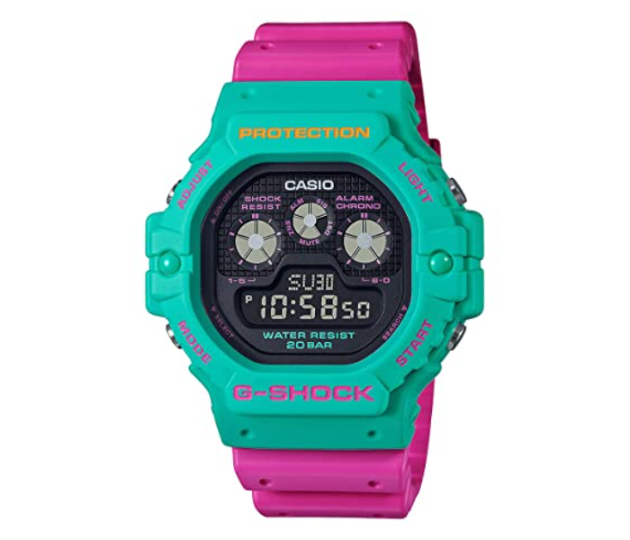 Casio DW-5900DN-3DR G-Shock Digital Watch for Men - Pink Green - Zoom Image 1