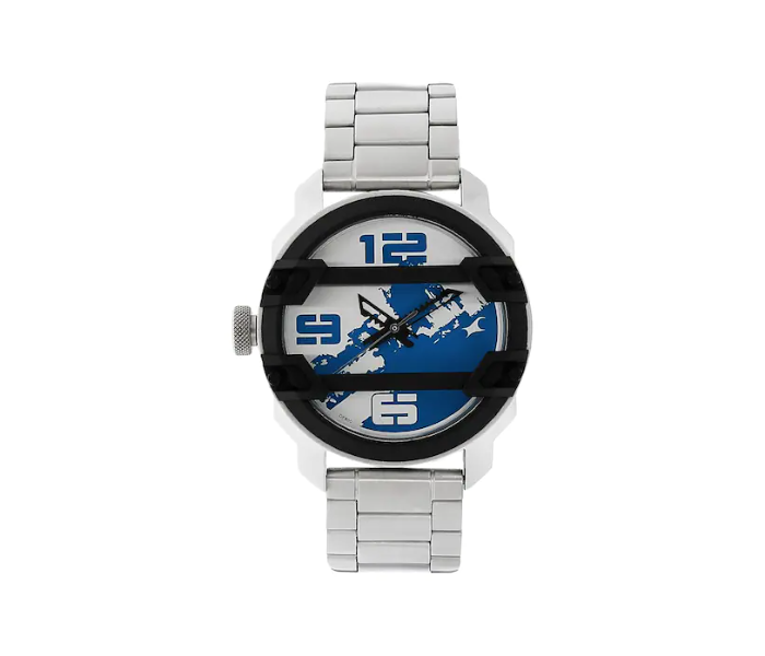 Fastrack 3153KM01 Motorheads Stainless Steel Analog Watch - Silver - Zoom Image 1