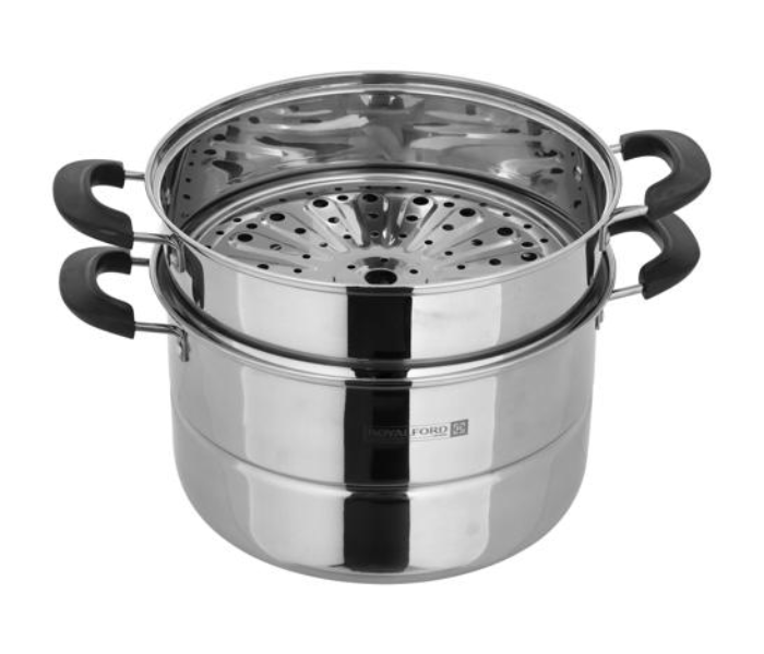 Royalford RF9948 7.3 Litre Double Layer Stainless Steel Steamer - Silver - Zoom Image 2