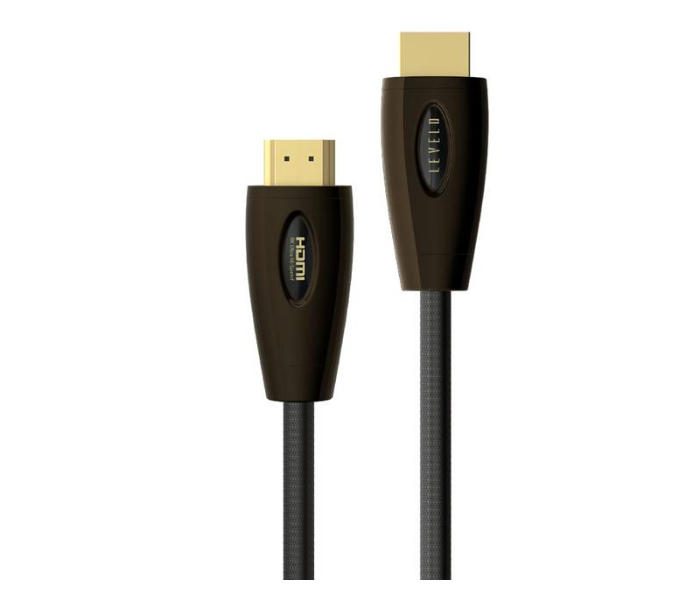 Levelo LVLHDMI3M-BK Zinc-Alloy Shell 8K60Hz HDMI Cable V2.1 - Black - Zoom Image 1