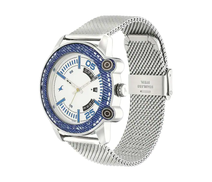 Fastrack 3188KM01 Stainless Steel Analog Watch - Silver - Zoom Image 2