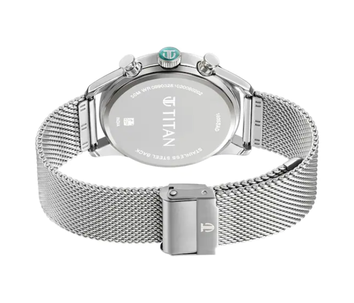 Titan 1805SM04 Elmnt Stainless Steel Analog Watch for Men - Silver - Zoom Image 3