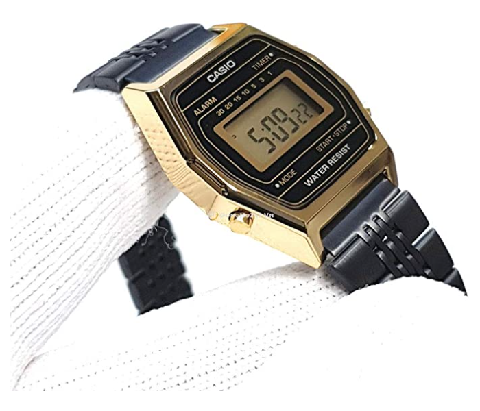 Casio LA690WGB-1DF Vintage Series Unisex Digital Watch - Black - Zoom Image 2