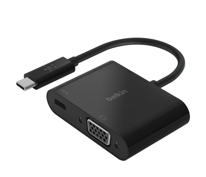 Belkin USB-C to VGA with Charge Adapter - Black - Zoom Image 1