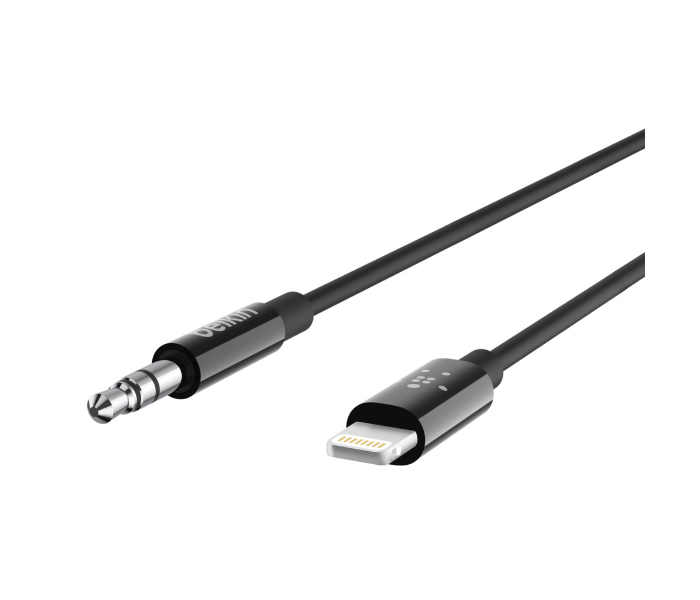 Belkin 3.5 mm Audio Cable With Lightning Connector - Black - Zoom Image 2