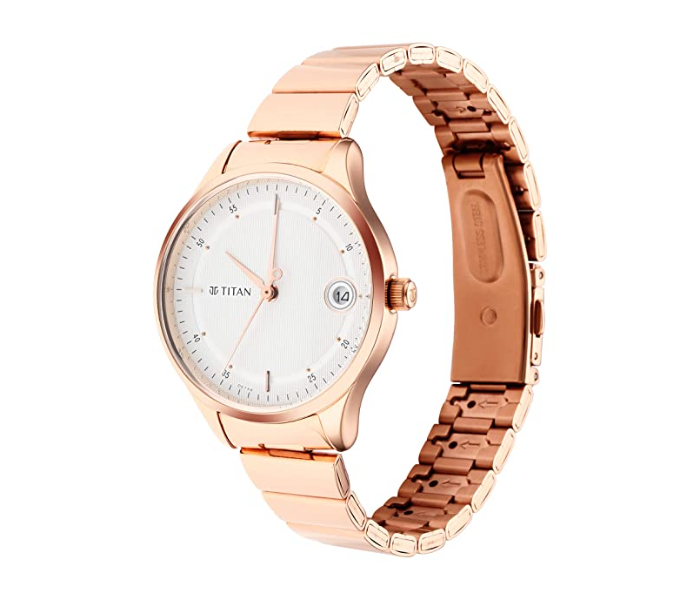 Titan 2649WM01 Analog Watch for Women - Rose Gold - Zoom Image 4