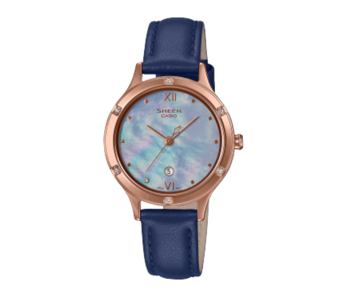 Casio SHE-4546PGL-2AUDF Sheen Analog Watch for Women - Blue - Zoom Image