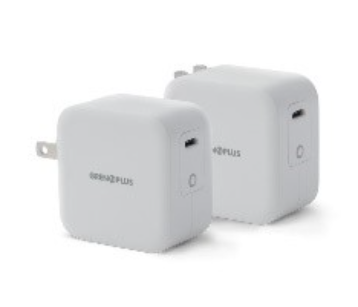 Grenoplus 61 Watts GaN Type C Wall Charger US UK and EU Plug - White - Zoom Image