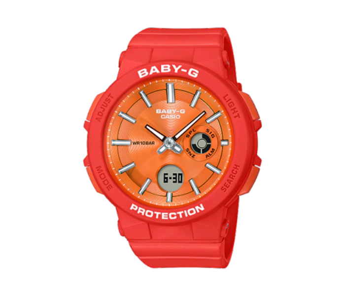 Casio BGA-255-4ADR Baby-G Analog-Digital Watch for Women - Red - Zoom Image