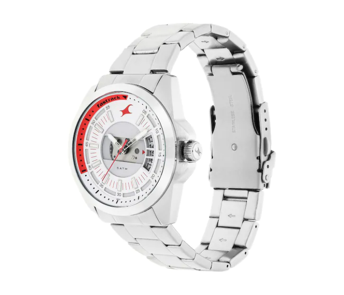 Fastrack 38049SM02 Stainless Steel Analog Watch - Silver - Zoom Image 2