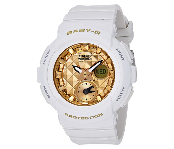 Casio BGA-195M-7ADR Baby G Casual Analog-Digital Watch for Women - White - Zoom Image 1