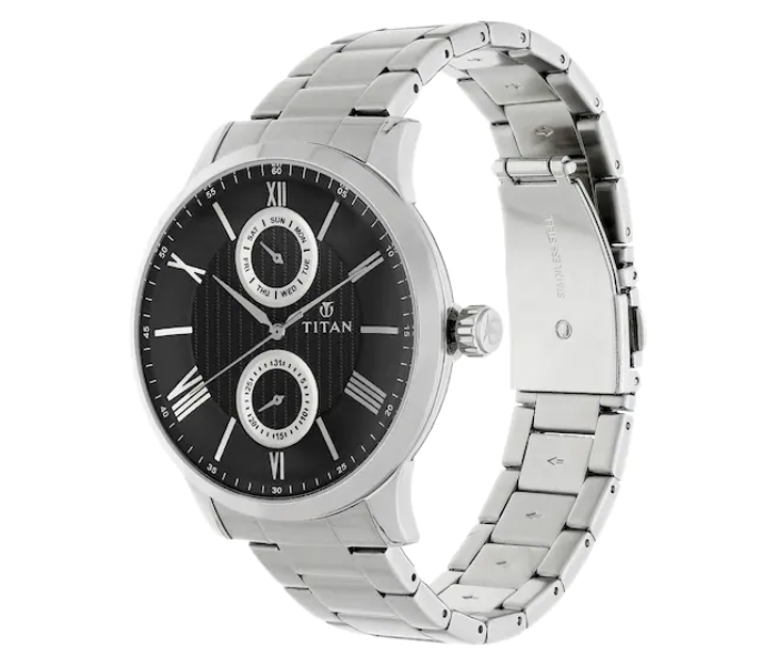 Titan 90100SM01 Classique Analog Watch for Men - Silver - Zoom Image 2