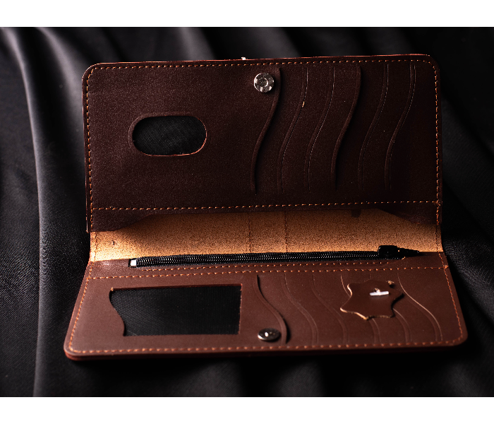 Kings KingsMan Wallet for Women - Coffee Brown - Zoom Image 4