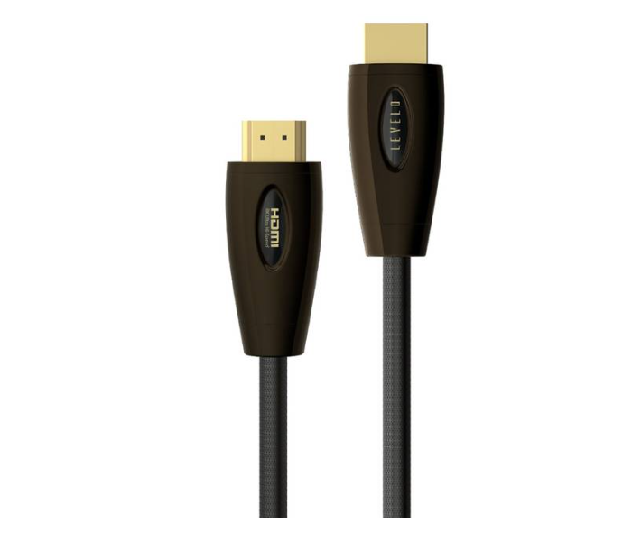 Levelo LVLHDMI2M-BK Zinc-Alloy Shell 8K60Hz HDMI Cable V2.1 - Black - Zoom Image 1