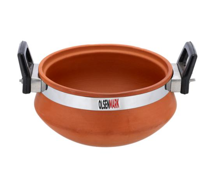 Olsenmark OMCP6020 Traditional Cookware Clay Non-Veg Handi - Silver - Zoom Image 6