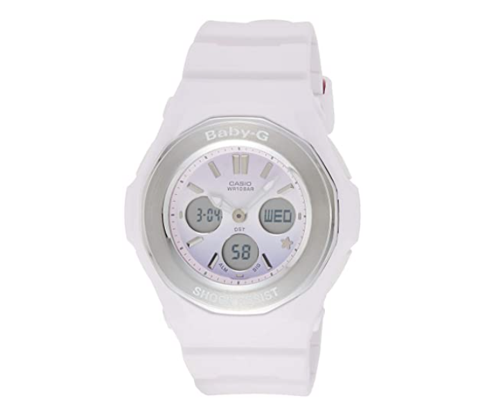 Casio BGA-100ST-4ADR Baby-G Analog-Digital Watch for Women - White - Zoom Image 1