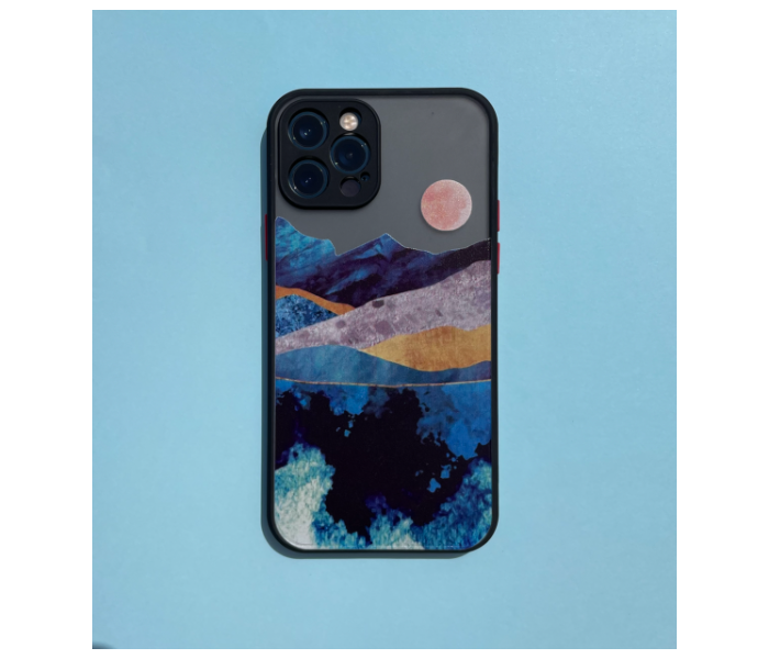 Matt Translucent Sunset Art Print Mobile Case For iPhone 13 Mini - Zoom Image 2