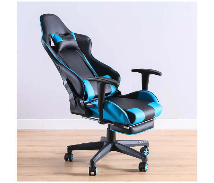 Danube Home Ferrari High Back Office Chair - Black and Blue - Zoom Image 4