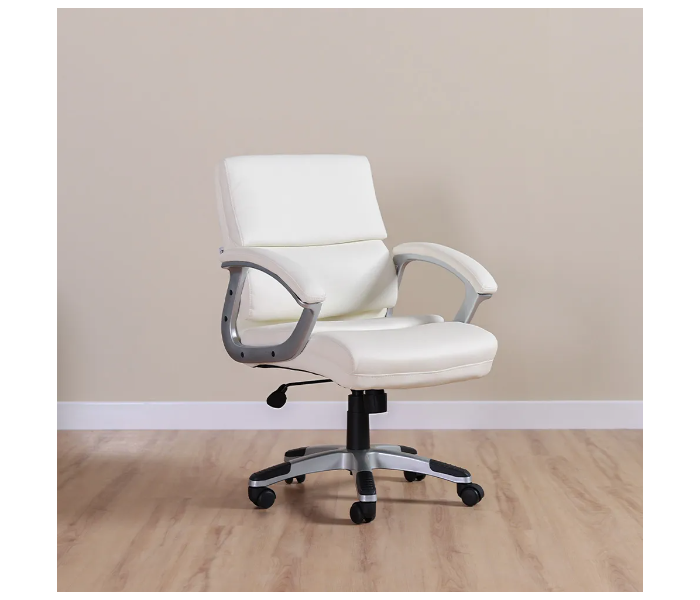 Danube Home Ventura Mid Back Office Chair - Cream - Zoom Image 2