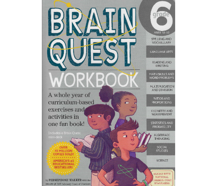 Workman Brain Quest Workbook Grade 6 Book For Children - Zoom Image 1