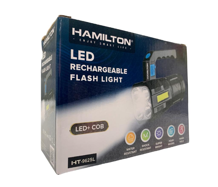 Hamilton HT-962SL LED Rechargeable Flash Light - Black - Zoom Image 3