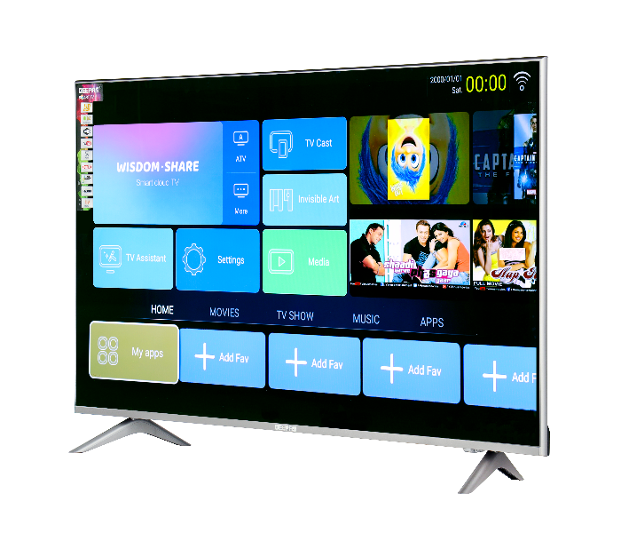 Geepas GLED3202SEHD 32-inch Smart HD LED TV - Black - Zoom Image 3