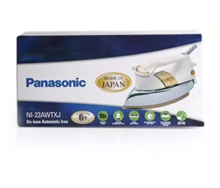 Panasonic NI 22AWTXJ 1000 Watts Dry Iron - White and Silver - Zoom Image 2