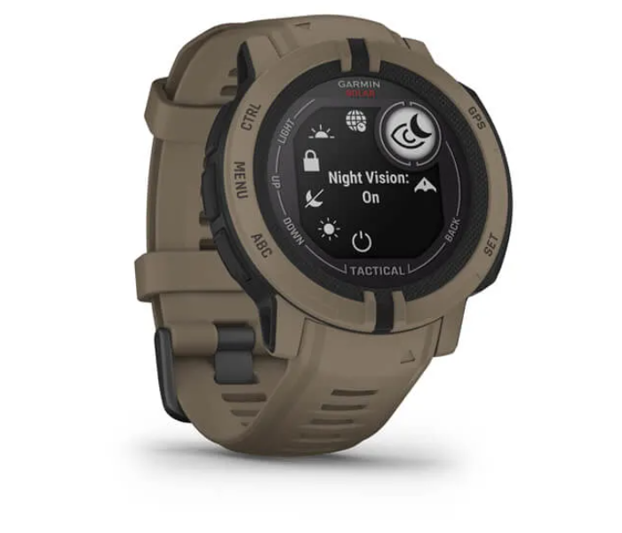 Garmin 010-02627-04 Instinct 2 Solar Tactical Edition GPS Smartwatch - Coyote Tan - Zoom Image 3