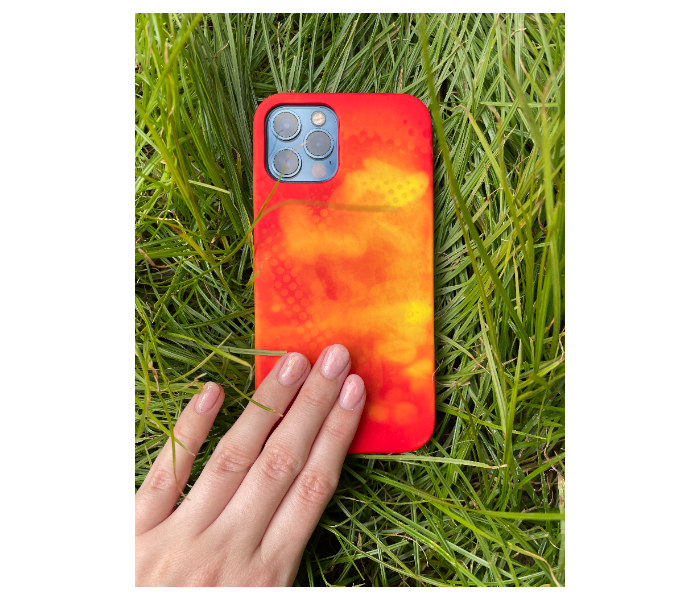 Lightweight Color Changing Mobile Case For iPhone 12 Pro Max - Red and Yellow - Zoom Image 1